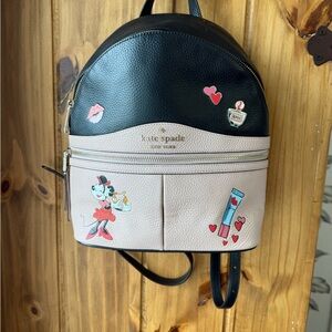 Kate Spade Minnie Mouse Black & Pink Backpack - Disney